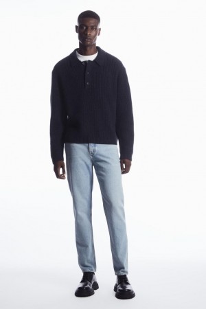 Blugi Barbati COS Pillar - Tapered Albastri Deschis | LWRHE-5927