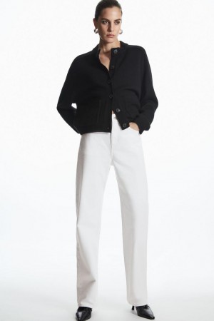 Blugi Dama COS Column - Drept Albi | IXGJD-1246
