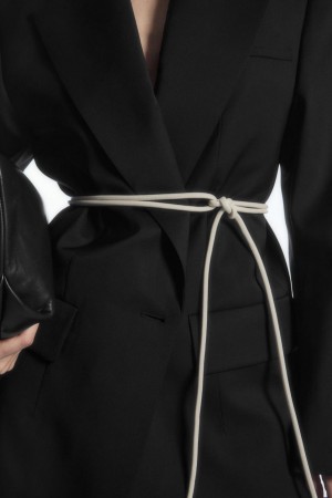 Curea Dama COS Piele Rope Albi | STKMJ-5420