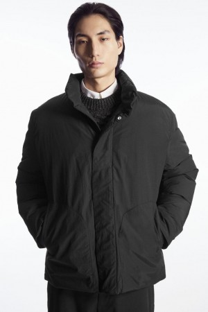 Geaca Barbati COS Căptușită Magnetic-collar Negrii | DXGRC-9284