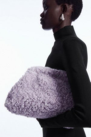 Geanta Dama COS Oversized Framed Clutch - Teddy Violet | YLQVT-0349