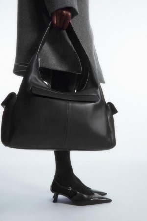 Geanta Dama COS Pocket Shoulder - Piele Negrii | GLRUY-3609