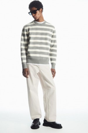 Jumpers Barbati COS In Dungi Tricotate Gri | LNWGM-8231