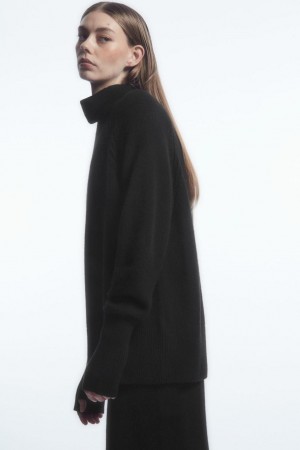 Jumpers Dama COS Pure Cashmere Turtleneck Negrii | OLEFS-2410