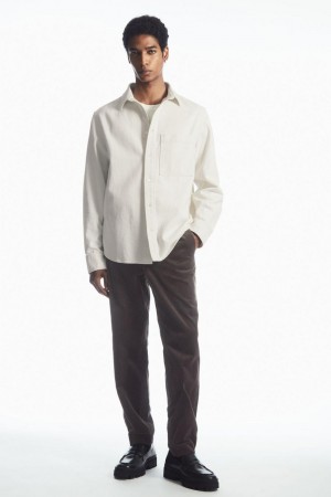 Pantaloni Barbati COS Drept-leg Corduroy Chinos Maro | OFUXS-8973