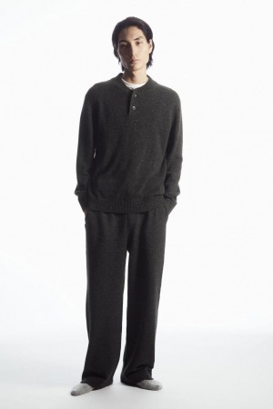 Pantaloni Barbati COS Relaxed Cashmere Gri Inchis | EANLW-2470