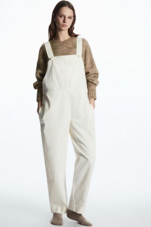 Pantaloni Dama COS Barrel-leg Albi | SKWUA-3852