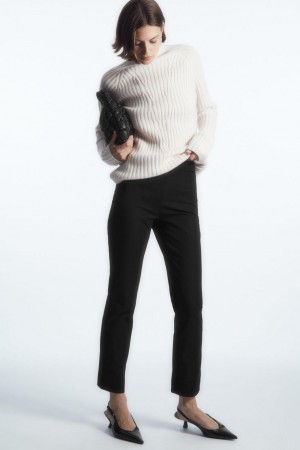 Pantaloni Dama COS Slim-fit Tailored Negrii | OGBXK-8123