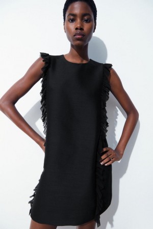 Rochie Dama COS The Ruffled Shift Negrii | ULOXK-4386