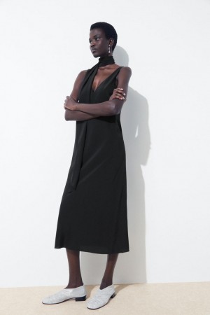 Rochie Dama COS The Silk Scarf Negrii | FWGPE-7386