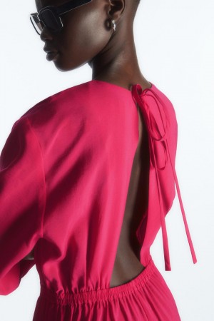 Salopeta Dama COS Open-back Largi-leg Roz | ANJFW-1780