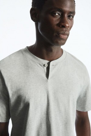 Tricou Barbati COS Regular-fit Baseball Gri Deschis | CJNXA-4568