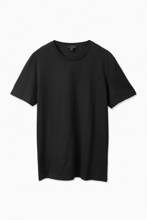 Tricou Barbati COS Regular-fit Negrii | BNRDP-9271