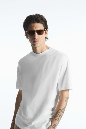 Tricou Barbati COS The Super Slouch Albi | BDGSE-6824