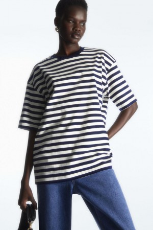 Tricou Dama COS Oversized Bleumarin | PAMVL-3751