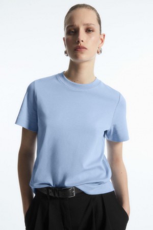Tricou Dama COS The Clean Cut Albastri Deschis | VYDKI-4876