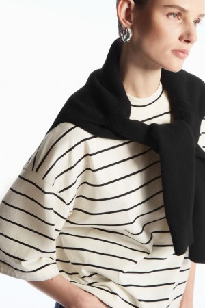 Tricou Dama COS The Full Volume Albi | VKOMJ-7453