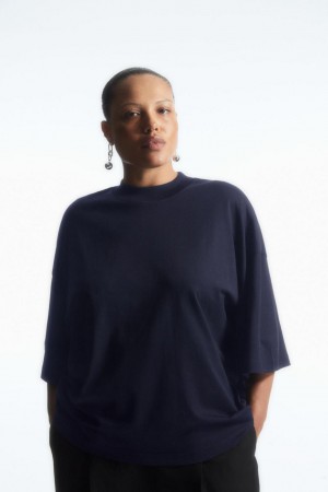 Tricou Dama COS The Full Volume Bleumarin | BWTNE-6012