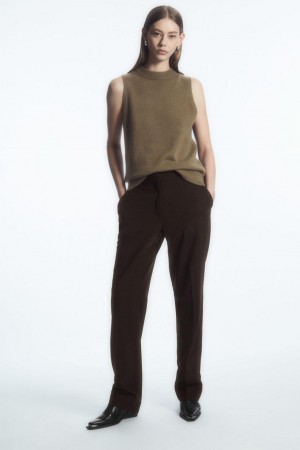 Vesta Dama COS Relaxed-fit Pure Cashmere Maro Deschis | DAGUM-7326