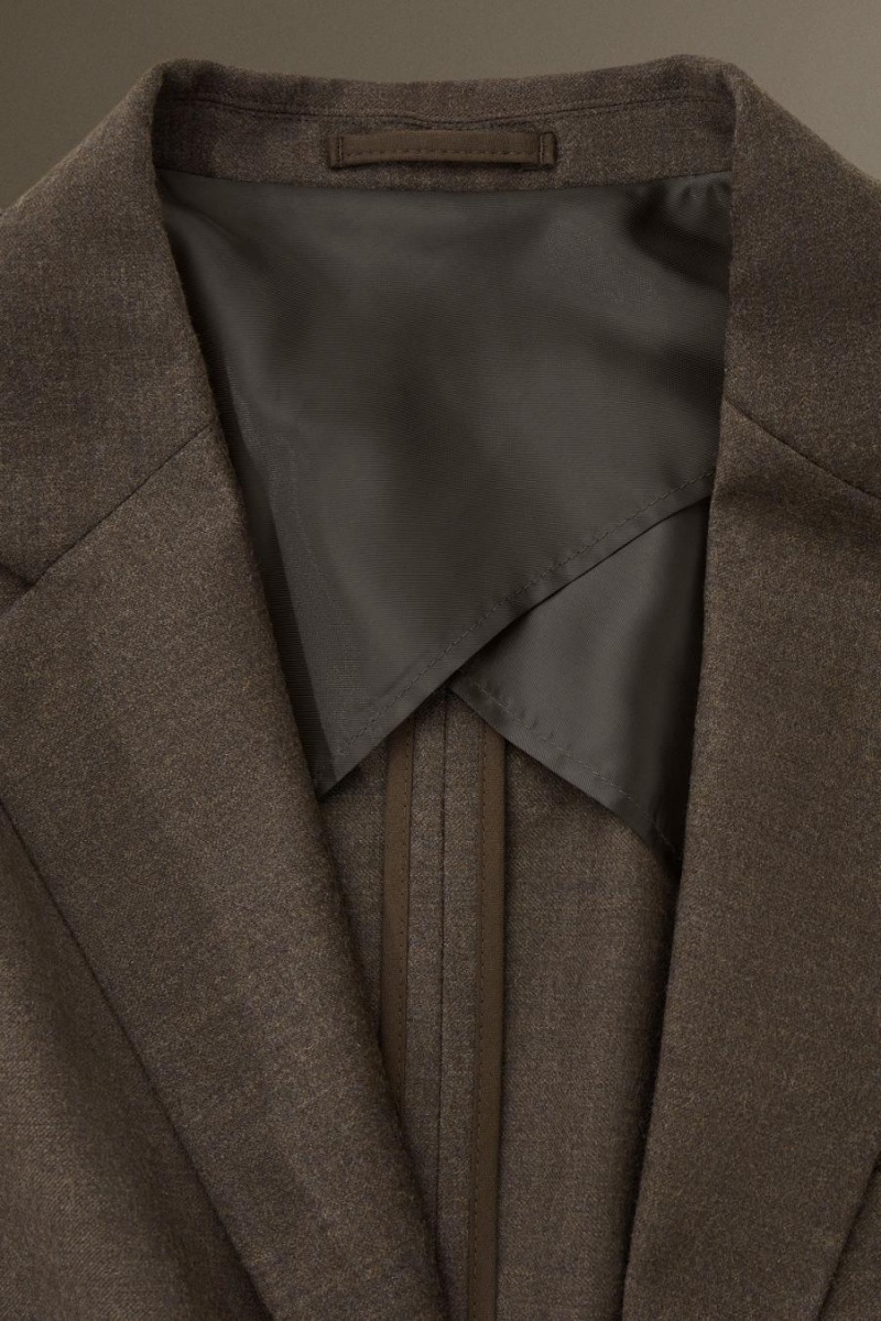 Blazer Barbati COS Lână-flannel - Regular Maro Inchis | FGMKI-2873