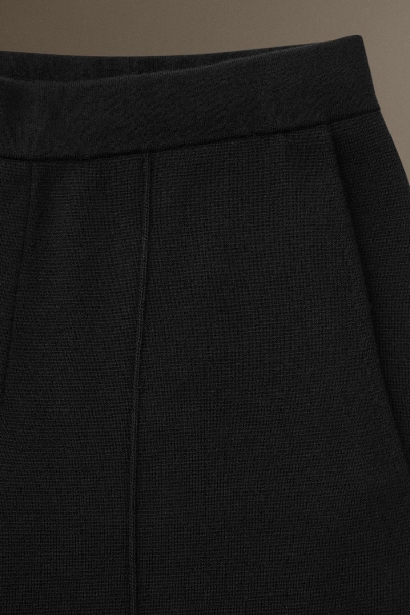 Blazer Barbati COS Tricotate Merino Lână - Drept Negrii | GVLKW-7438