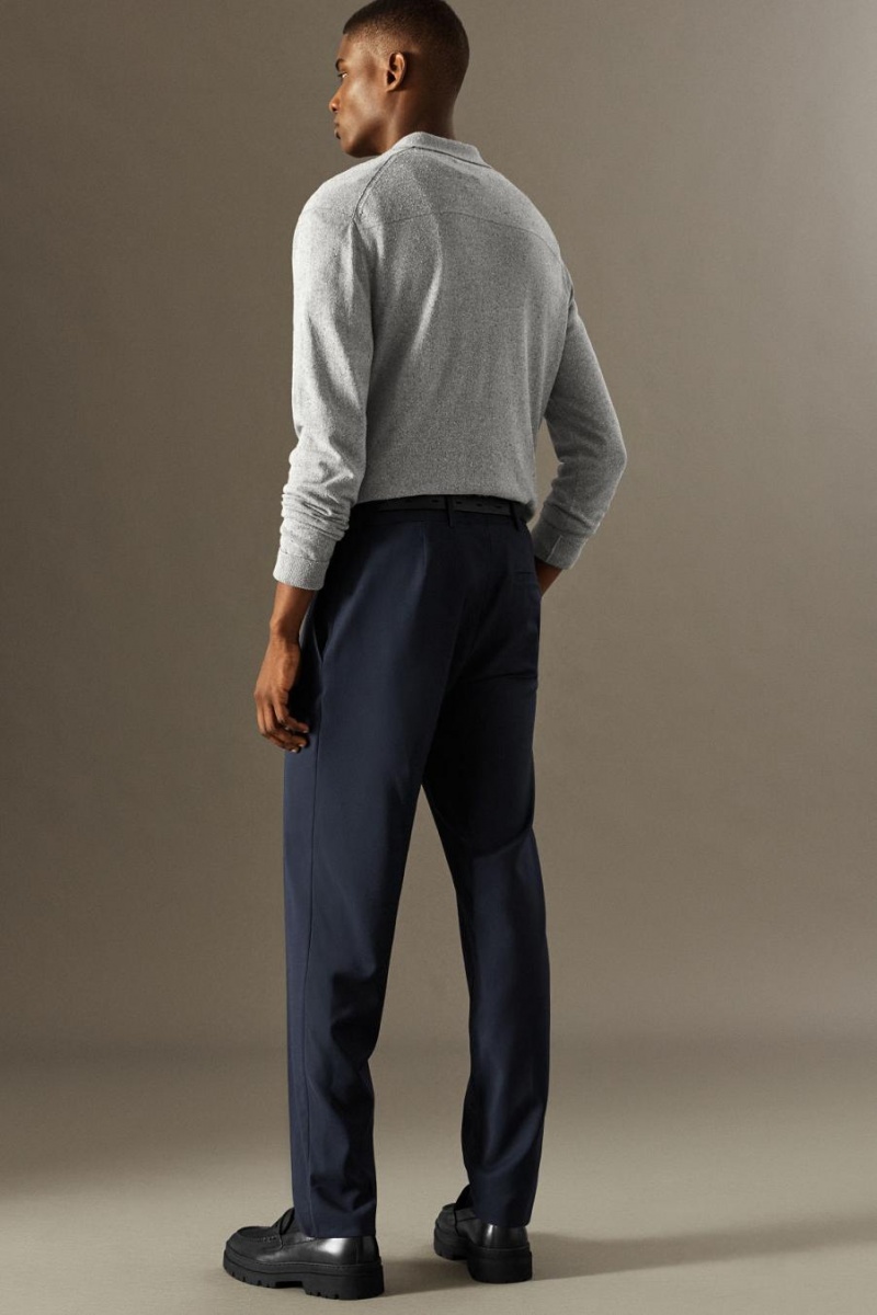 Blazer Barbati COS Usori Lână - Drept Bleumarin | GCEDI-1652