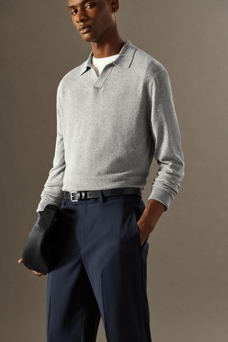Blazer Barbati COS Usori Lână - Drept Bleumarin | GCEDI-1652