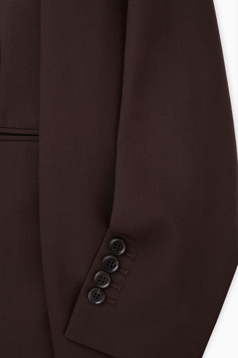 Blazer Dama COS Rounded Lână Maro Inchis | JWKET-8793