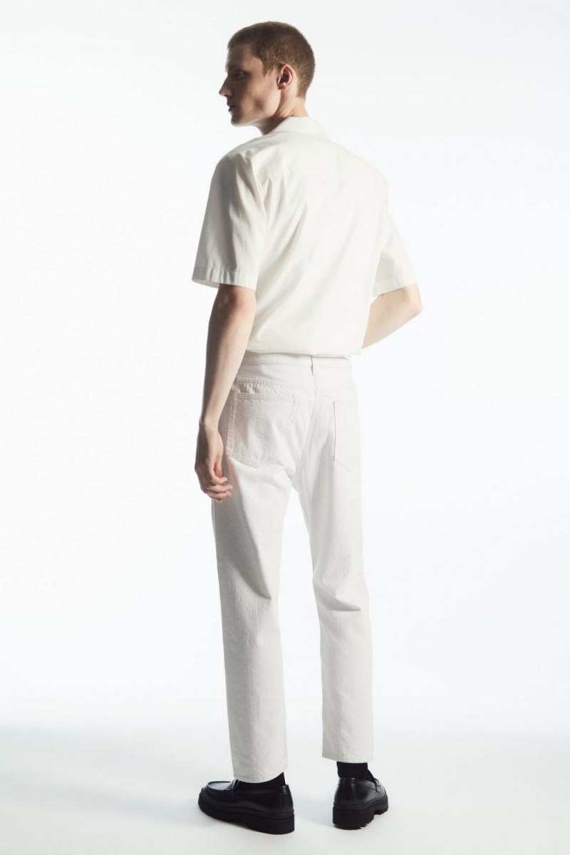Blugi Barbati COS Skim - Drept Albi | NJCQH-2548