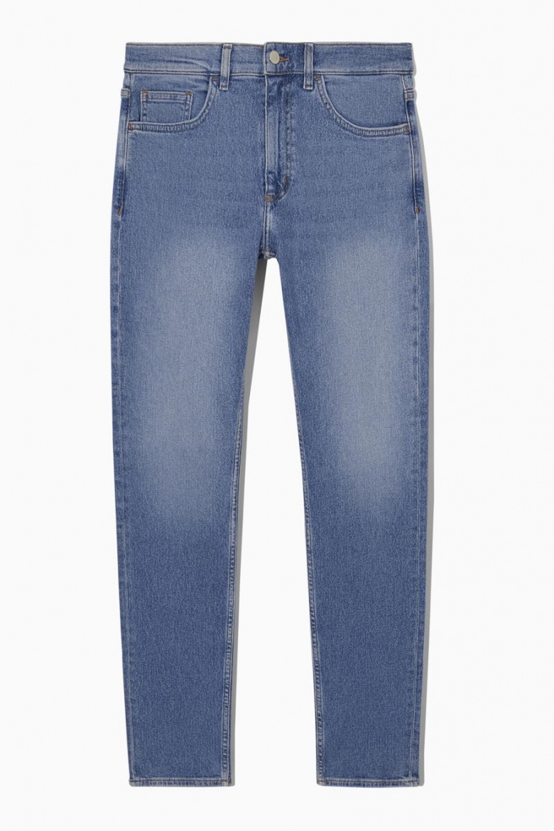 Blugi Barbati COS Slim-fit Recycled-denim Albastri | AZBEK-9635