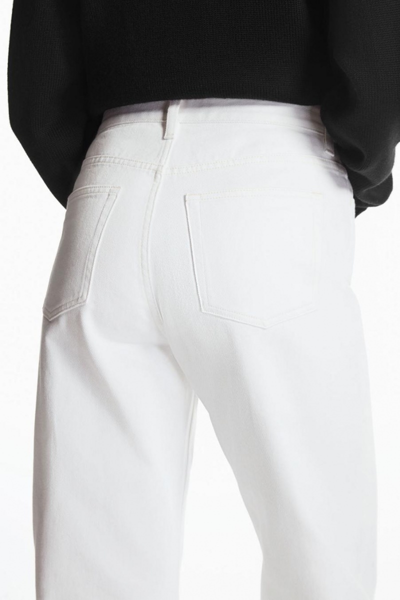 Blugi Dama COS Column - Drept Albi | IXGJD-1246