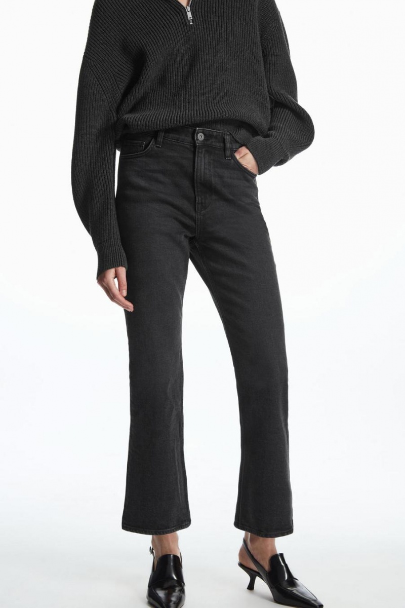 Blugi Dama COS Kick-flare Ankle-length Negrii | JOKAD-6208
