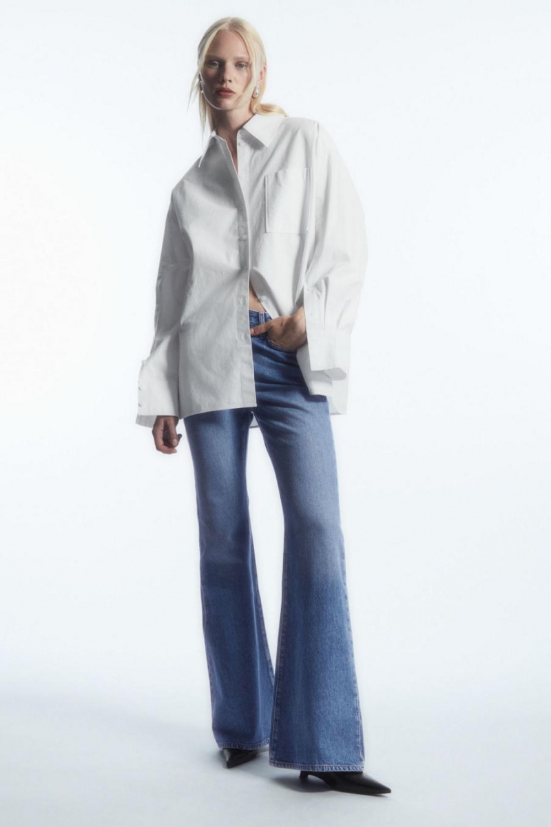 Blugi Dama COS Spire - Bootcut Albastri Deschis | RABWC-9586