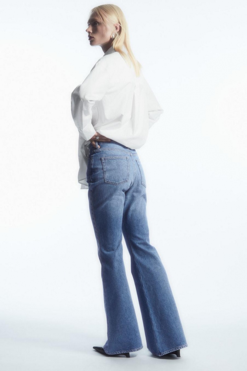 Blugi Dama COS Spire - Bootcut Albastri Deschis | RABWC-9586
