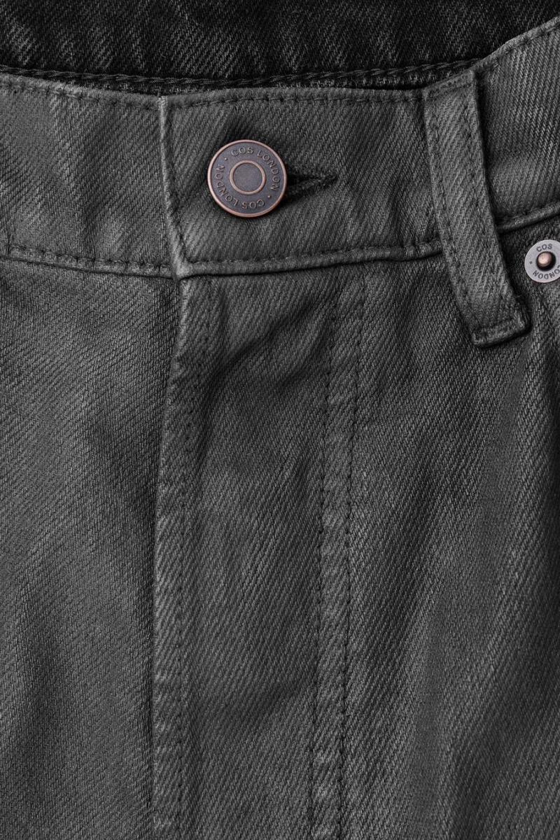 Blugi Dama COS Volume Coated-denim - Largi Negrii | KVRQP-3957