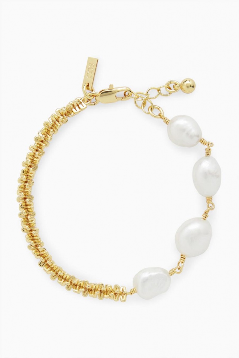 Bratara Dama COS Freshwater Pearl Aurii | CAJHU-0592