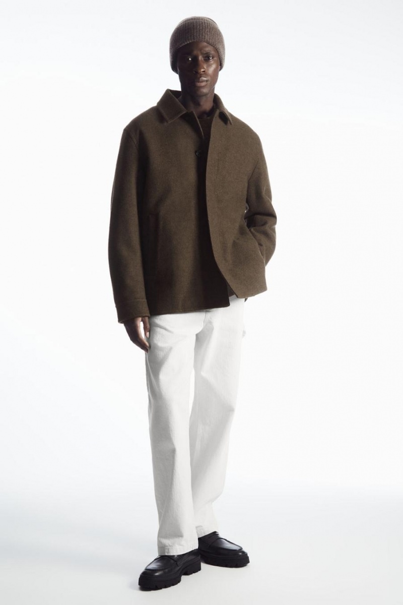 Caciula Dama COS Cashmere-blend Maro Inchis | QCWPV-6275