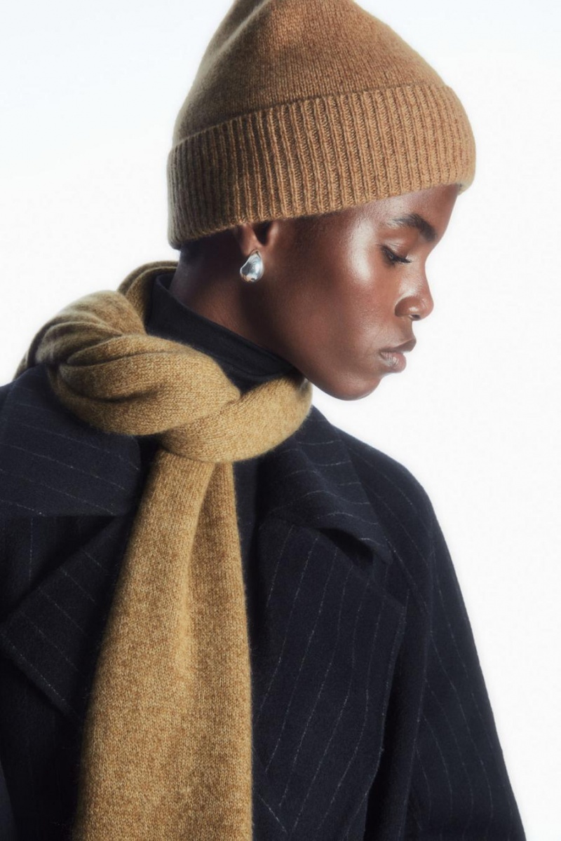 Caciula Dama COS Pure Cashmere Bej | OXHJS-7805