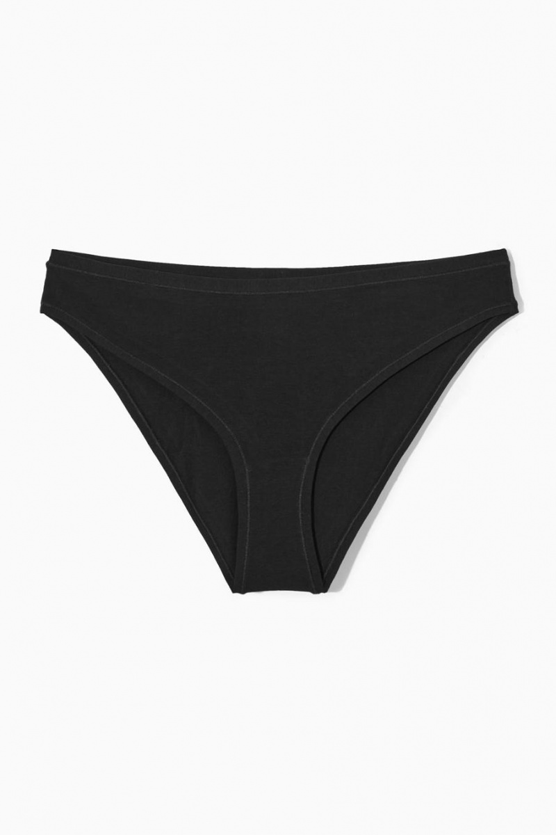 Chiloți Dama COS 3-pack Organic Bumbac Negrii | ZGFIK-3247