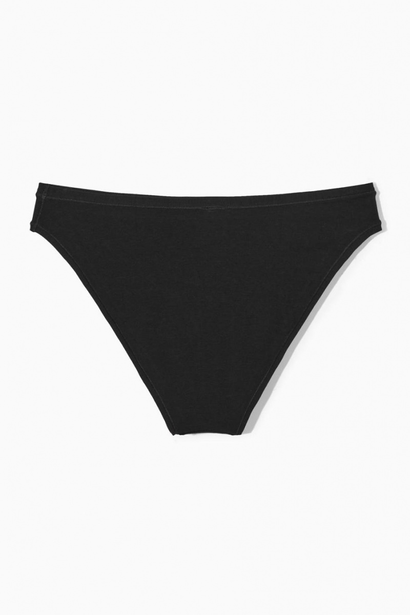 Chiloți Dama COS 3-pack Organic Bumbac Negrii | ZGFIK-3247