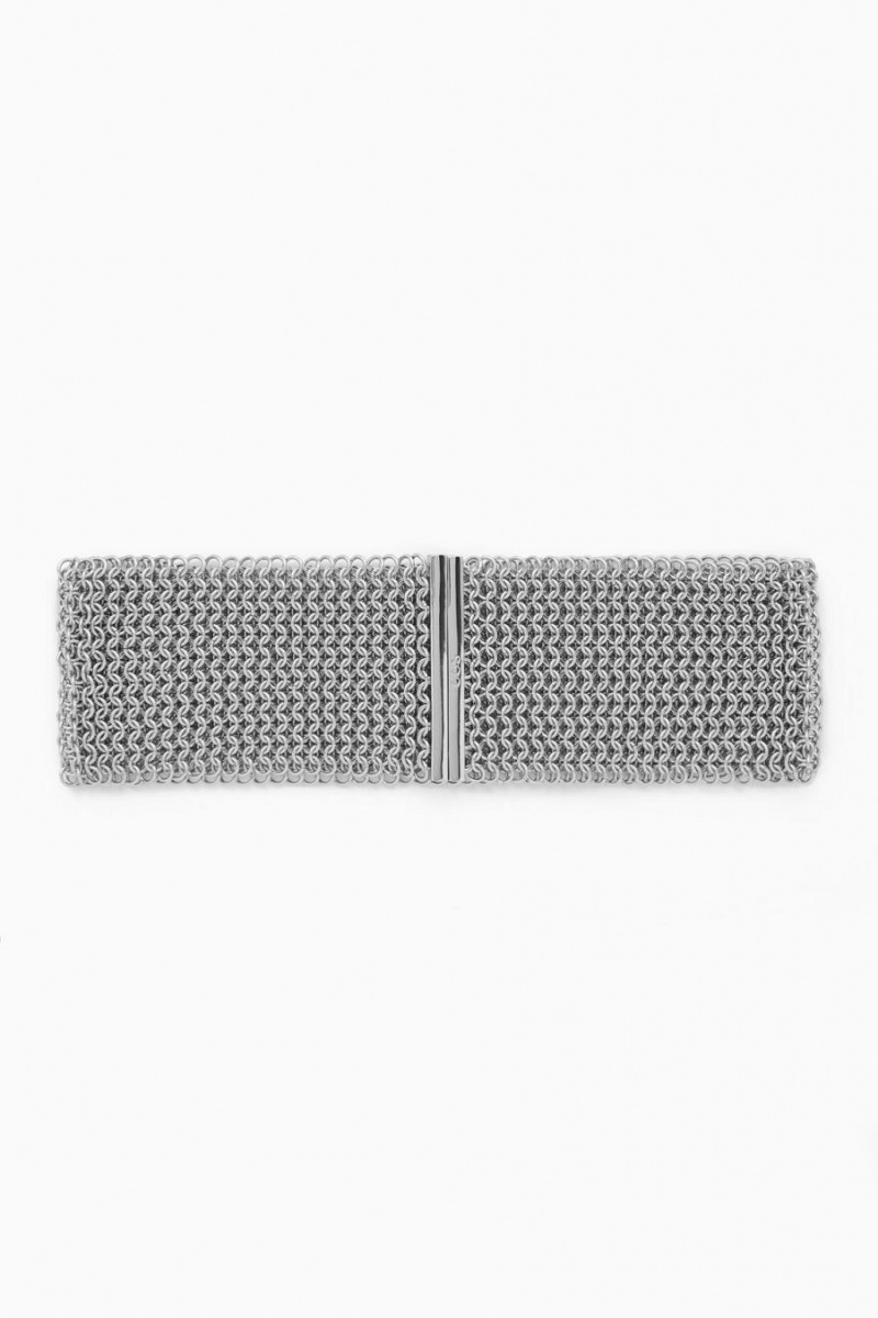 Choker Dama COS Chainmail Argintii | LWIFP-9386