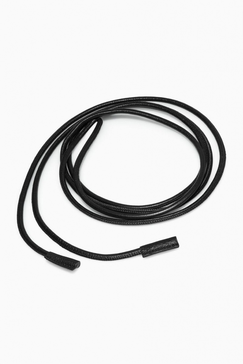 Curea Dama COS Piele Rope Negrii | JEPKR-3129