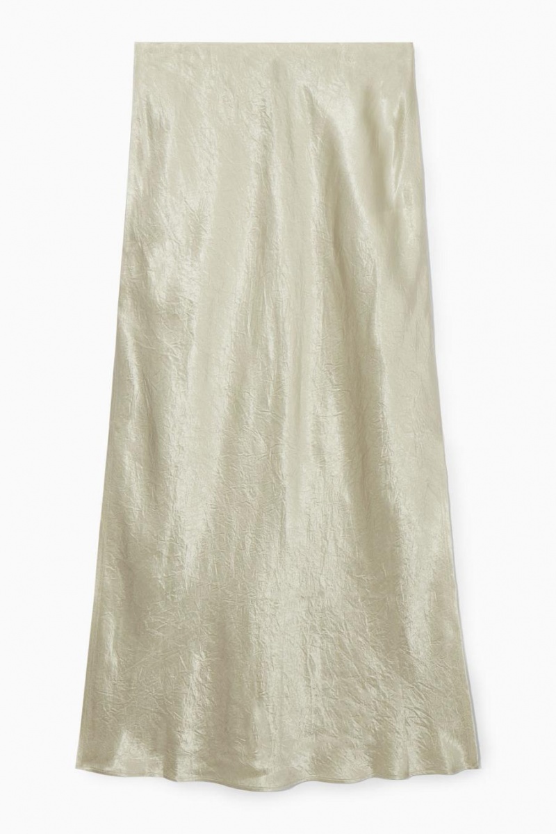 Fusta Dama COS Crinkled-satin Maxi Albi | YPRNH-7340
