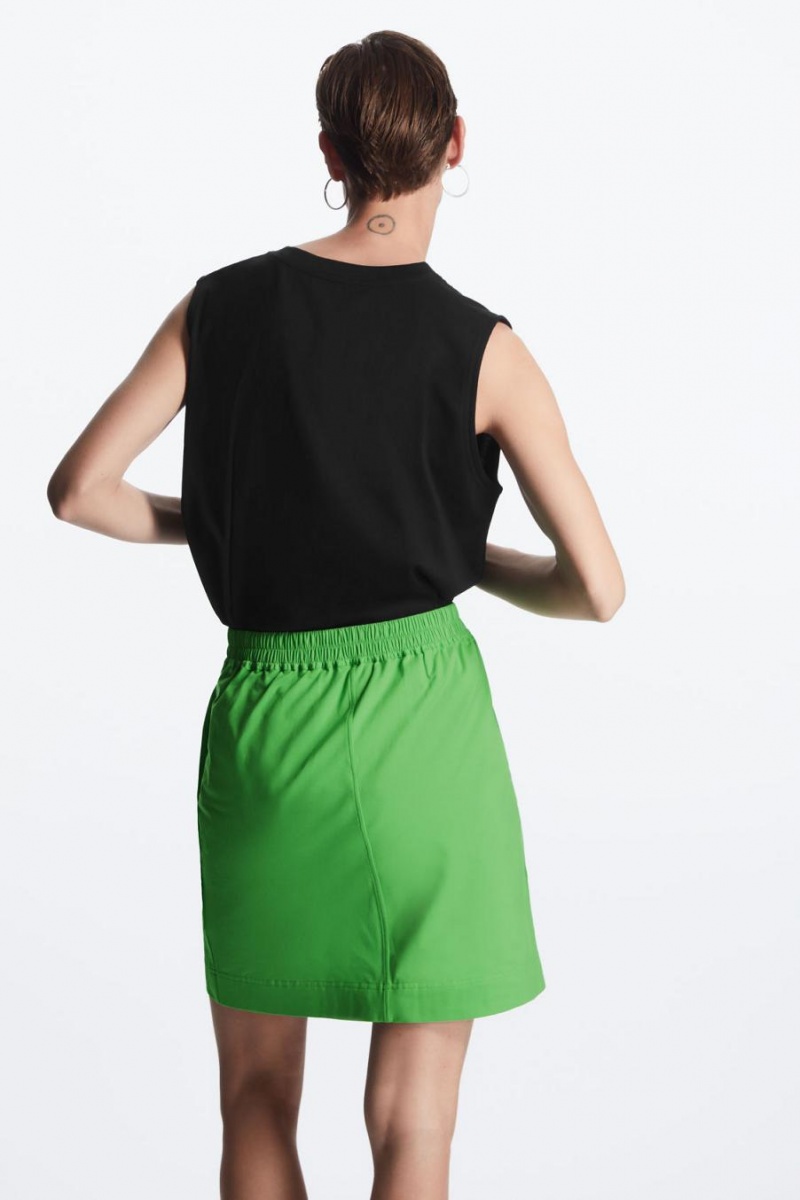 Fusta Dama COS Jersey Mini Verzi Deschis | ZQOEX-2765