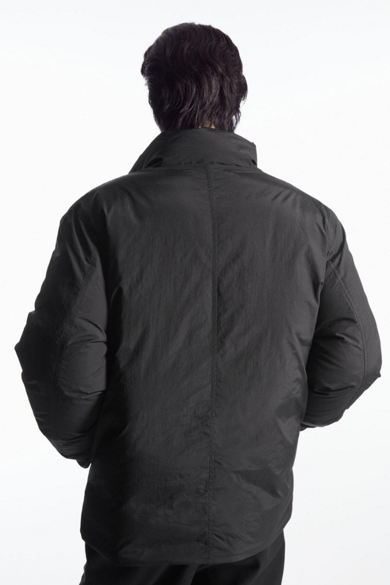 Geaca Barbati COS Căptușită Magnetic-collar Negrii | DXGRC-9284