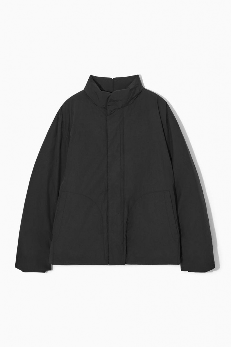 Geaca Barbati COS Căptușită Magnetic-collar Negrii | DXGRC-9284
