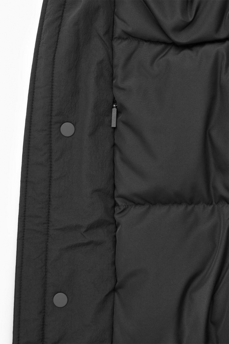 Geaca Barbati COS Căptușită Magnetic-collar Negrii | DXGRC-9284