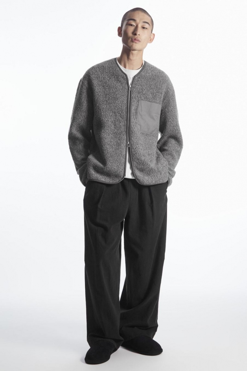 Geaca Barbati COS Polar Fleece Liner Gri Inchis | YLDOG-4561
