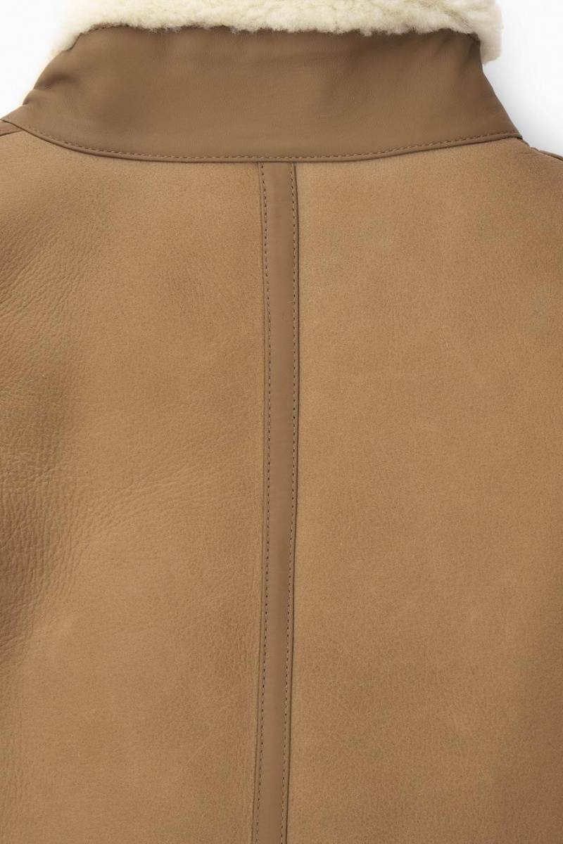 Geaca Barbati COS Reversible Shearling Maro | WPVLB-7284
