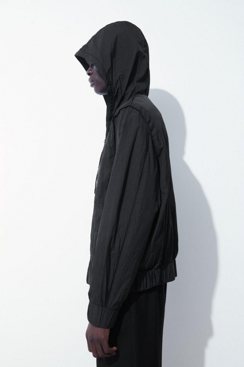 Geaca Barbati COS The Cu Glugă Blouson Negrii | XDZUO-5892
